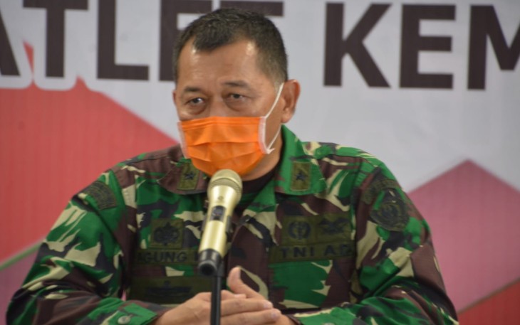 Brigjen TNI Dr. Agung H selaku Dansatgas Kesehatan Rumah Sakit Darurat di Wisma Atlet