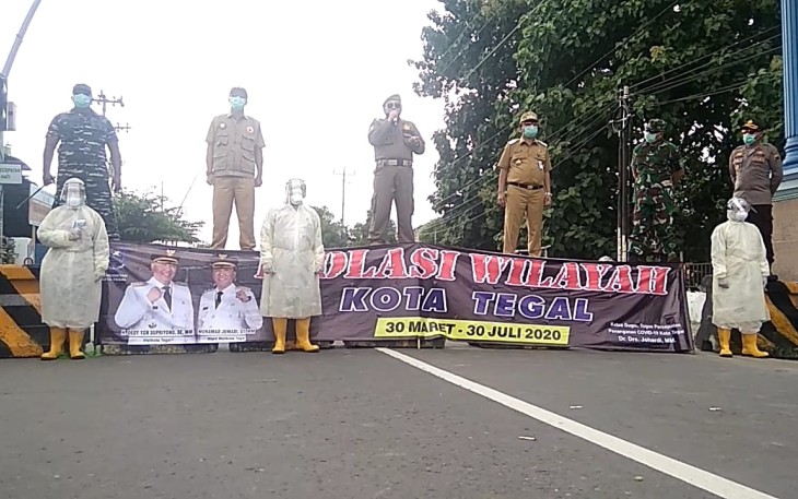 Wali Kota Tegal Terapkan Isolasi Wilayah