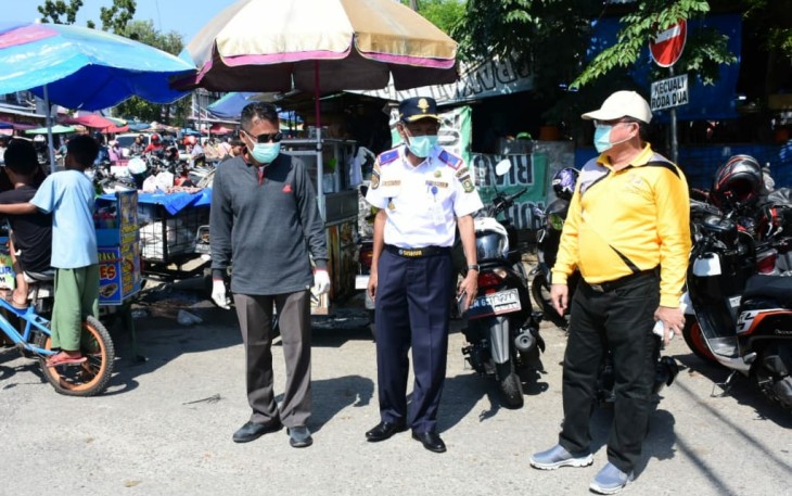 Tim Gugus Tugas Penanganan Covid-19 Kampar Sosialisasi Cegah Corona di Pasar Bangkinang