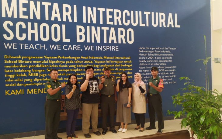 Danramil 07/Pondok Aren Redam Issu Virus Corona di Sekolah Mentari Scool Bintaro