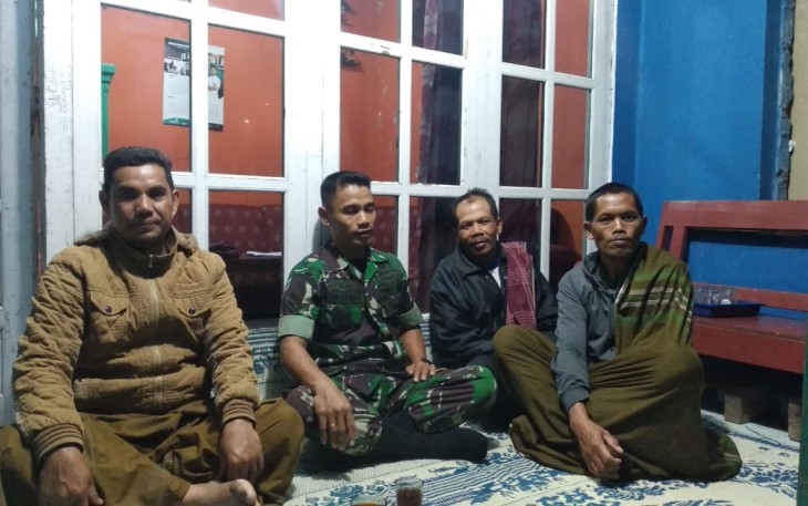Babinsa Koramil 04/Bawang Galakkan Ronda Malam