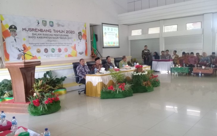 Musrenbang penyusunan RKPD Kabupaten Kaur Tahun 2021 di GSG Padang Kempas