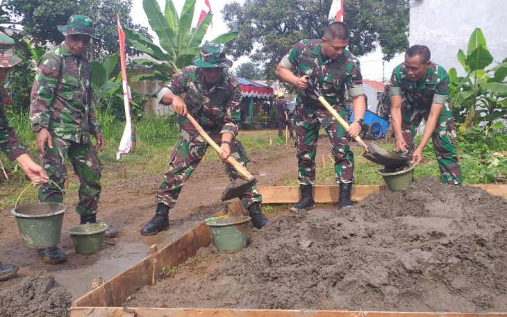 Semangat Sagta Depok Mengawali Giat TMMD 107 