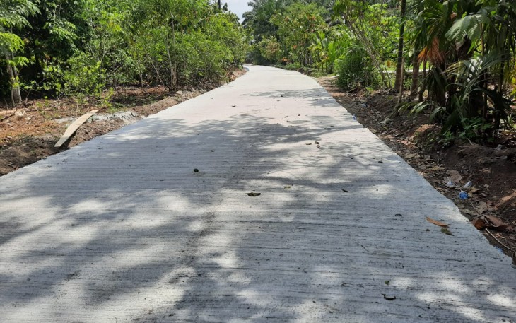 Jalan Rampung Dicor oleh Satgas TMMD