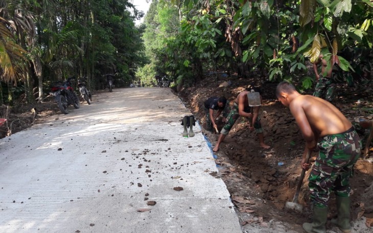 Kegiatan TMMD ke 107 Kodim 0207/SML Banyak Bantu Warga