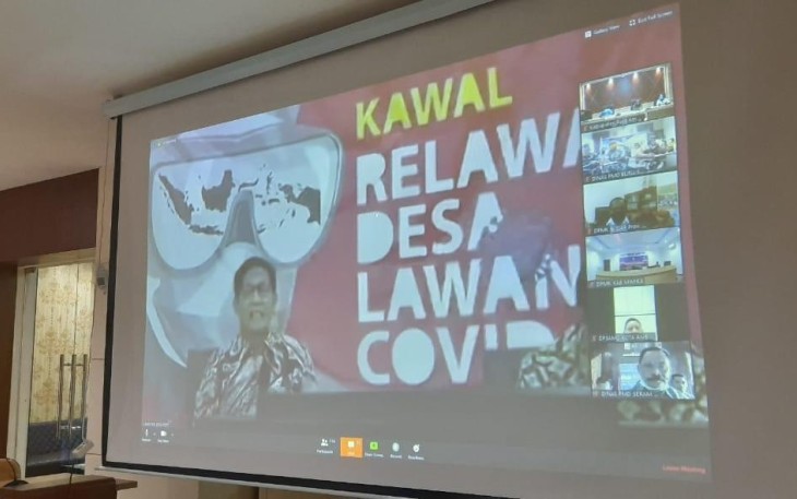 video conference Menteri Desa