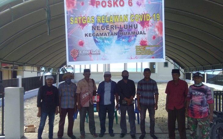 Pemneg Luhu Pantau Posko Relawan Covid-19