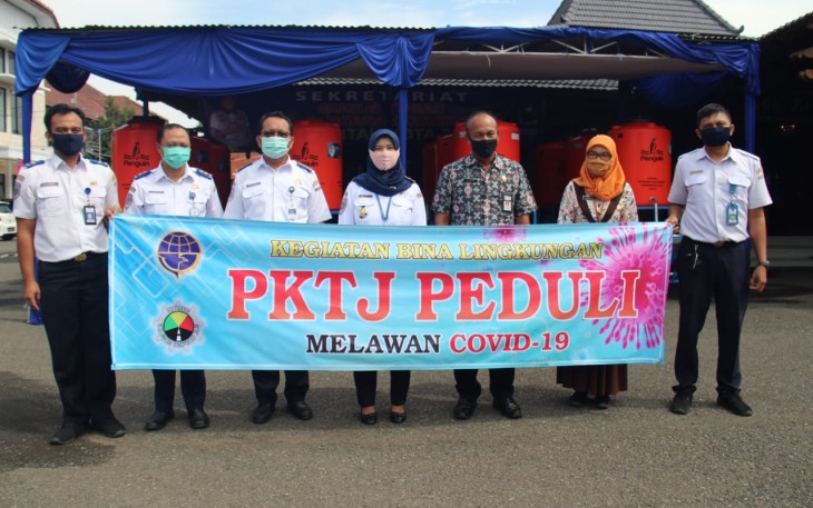PKTJ Serahkan 20 Unit Tempat Cuci Tangan Portable