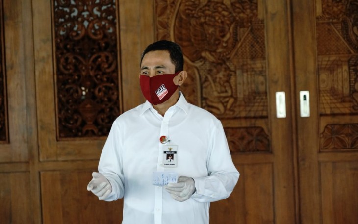 Bupati Pati Haryanto selaku Ketua Gugus Tugas Percepatan Penanganan Covid-19 Kabupaten Pati.