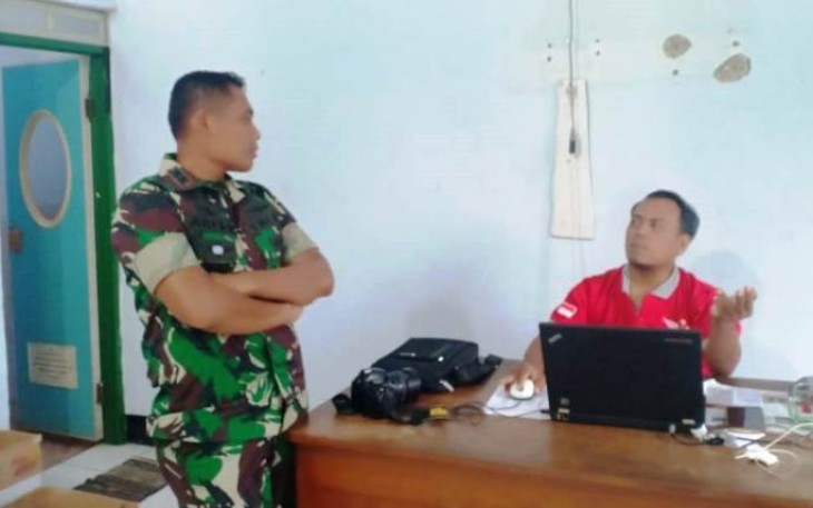 Dansatgas TMMD Reguler Pekalongan  Letkol Infanteri Arfan Johan Wihananto SIP MMS Terus Menyemangati Tim Jurnalistik TMMD