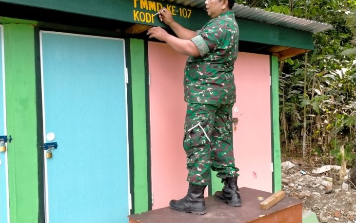 Dansatgas Kodim 0207/SML Juga Perintahkan Bangun WC dan Kamar Mandi