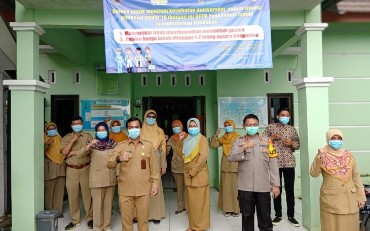 Bupati dan Kapolres Batang Keliling Cek Kesiapan Posko Kewaspadaan Covid 19