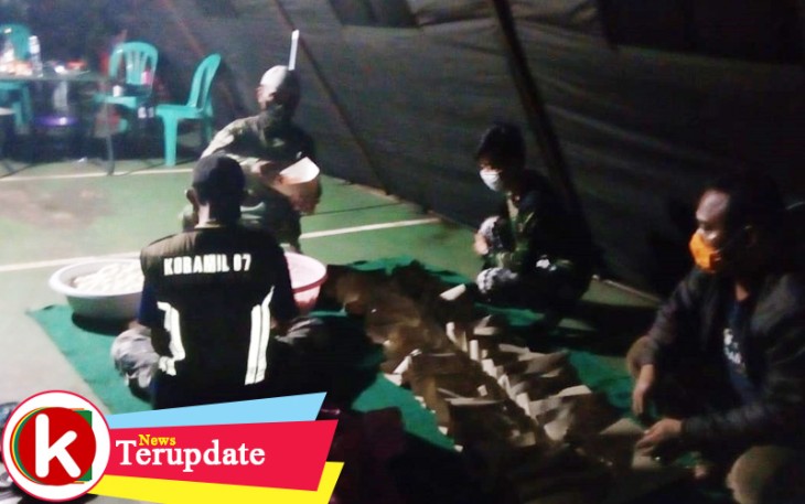 Dapur Umum Kodim 0506/Tgr Distribusikan 500 Bungkus Makan Sahur