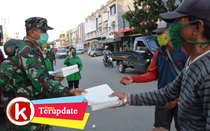 Denbekang Kendari Buka Dapur Umum dan Bagikan Makan Bagi Masyarakat Terdampak Covid-19