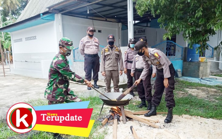 Polsek Dabo Singkep Kembali Buka Dapur Umum