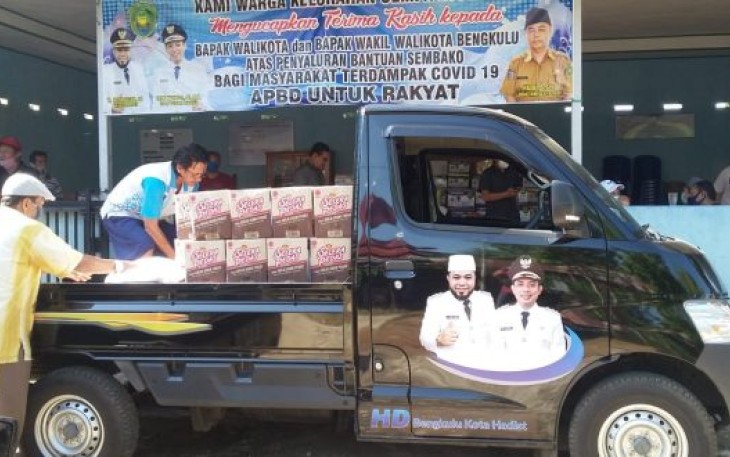 Mobil Dinas Kominfosan Kota Bengkulu Ikut Bantu Pendistribusian Rasmie