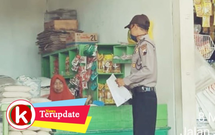 Kepolisian Sektor Batang Kota melakukan pemantauan di pasar tradisional Batang