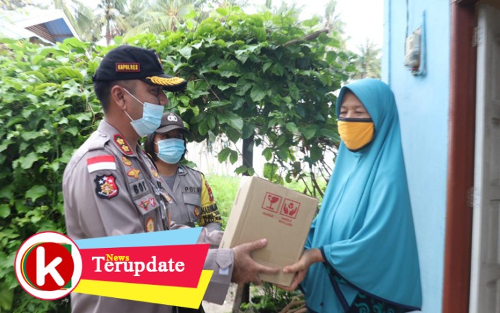 Bakti Sosial Endra Dharmalaksana Akpol 99 Polres Lingga Peduli Covid-19