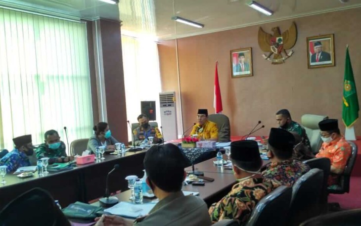 Bupati Rejang Lebong Ahmad Hijazi Rapat Pelaksanaan Pemulihan New Normal di Kabupaten Rejang Lebong