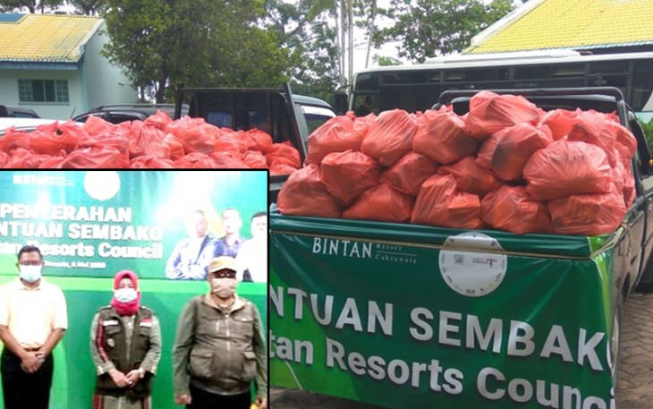 Bintan Resort Council Serahkan 3.700 Paket Sembako Peduli Covid-19 Pada Masyarakat Bintan