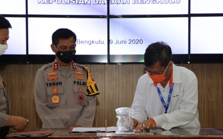 Kapolda Bengkulu Teken MoU Bersama GM Pelindo II