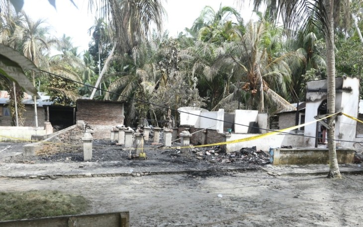 Warga Desa Sei Kepayang Barat hangus terbakar