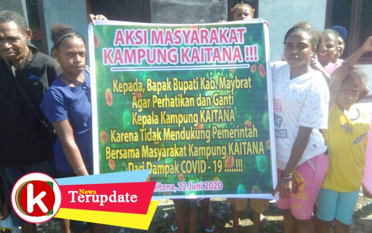 Masyarakat Kampung Kaitana Minta Kejelasan Penyaluran Bantuan Covid-19 Kepada Pemerintah Maybrat