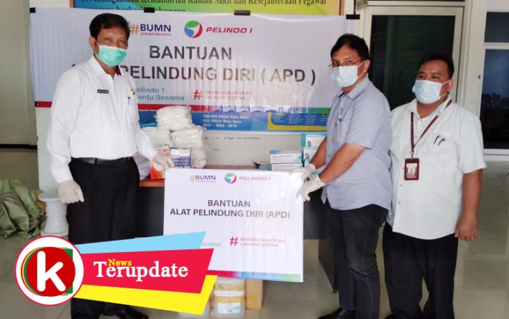PT Pelindo 1 (Persero) Cabang Kuala Tanjung Berikan Bantuan APD ke RSUD Batu Bara