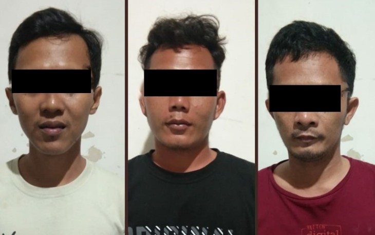 Tiga orang yang diamankan polisi