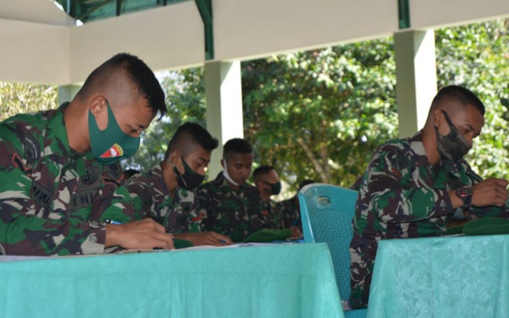 TNI AD Test Psikologi 35 Prajurit Yonif 725