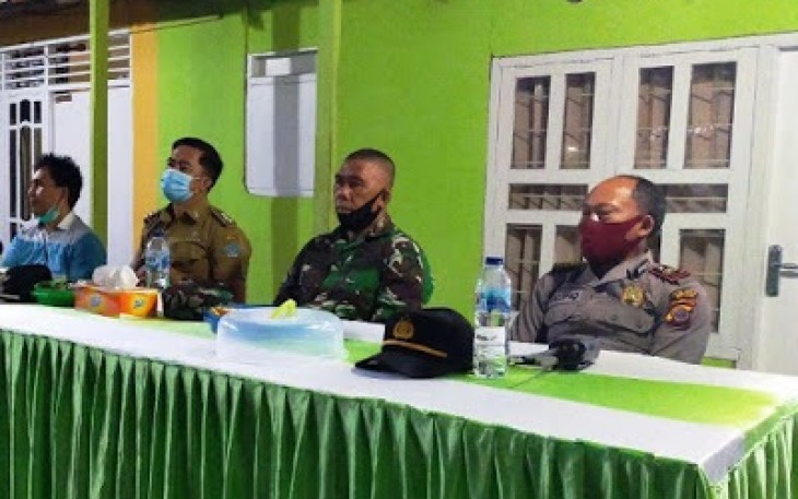 Danramil 1310-01/Bitung Sosialisasi Cegah Covid-19 ke Warga