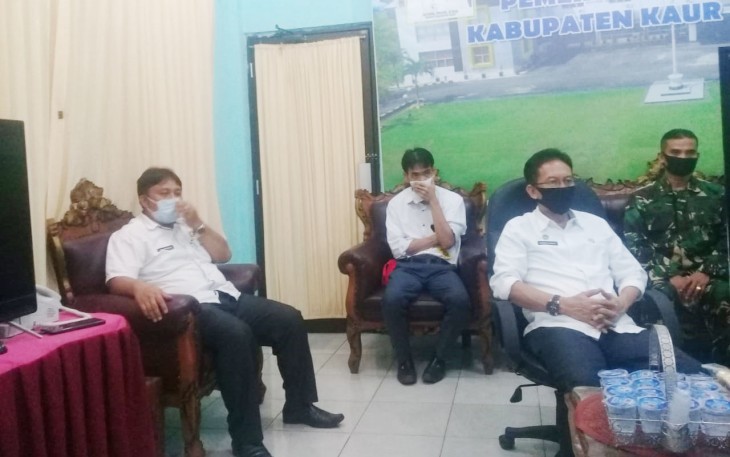 Pemda Kaur Vidcon Bersama Gubernur