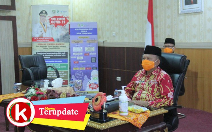Virtual Meeting Sekretaris Daerah Provinsi Bengkulu Hamka Sabri
