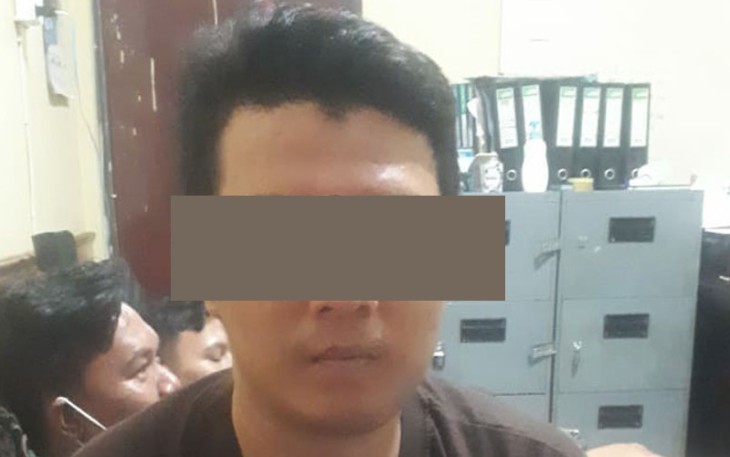 Tersangka saat diamankan