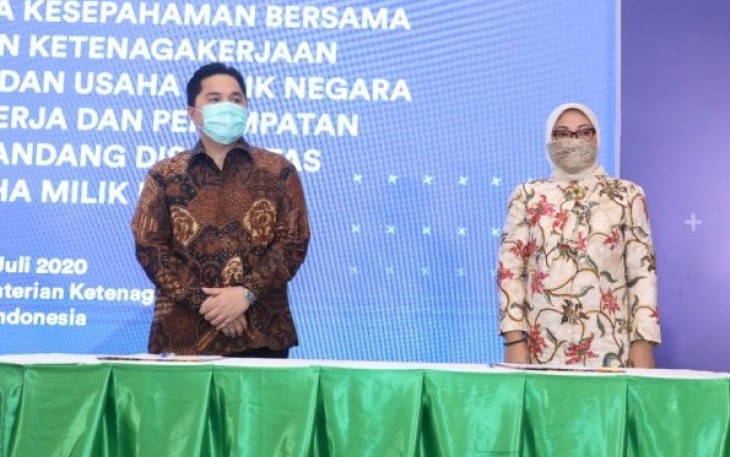 Kemnaker-Kementerian BUMN Sepakat Pekerjakan Penyandang Disabilitas