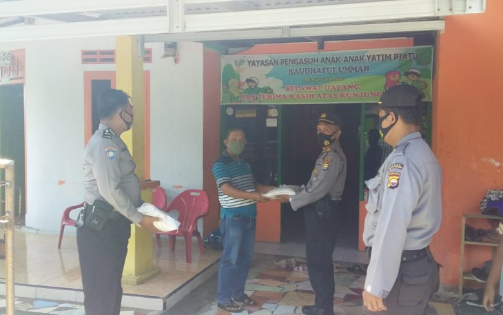 Polres BS Polda Bengkulu Ringankan Beban Warga Terdampak Covid-19