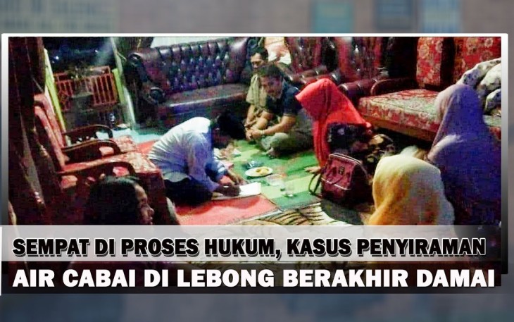 Kasus Kadis Siram Air Cabe Diselesaikan Secara Kekeluargaan