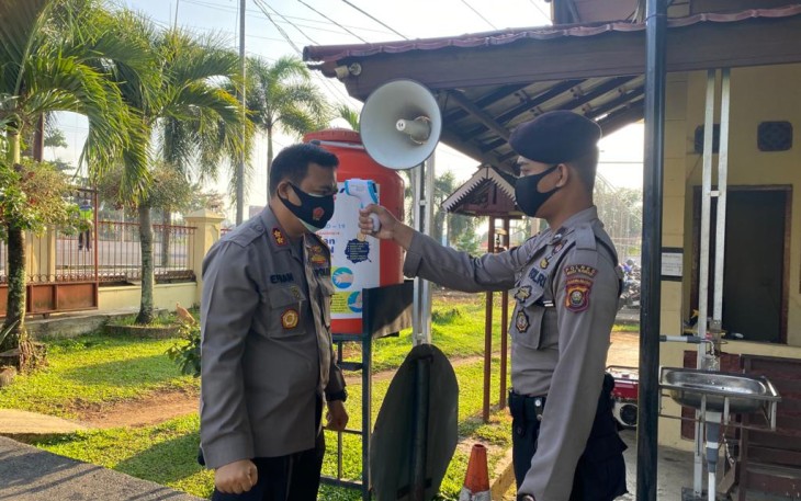 Kapolres Pun Patuhi Prokes di Markasnya