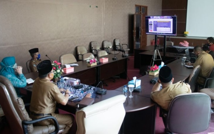 Pemkab Rejang Lebong Ikuti Video Conference Bersama Mendagri RI