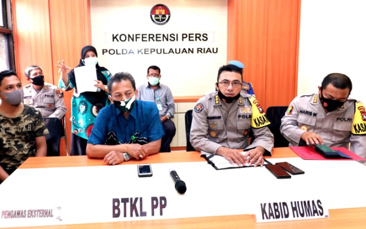 Konferensi Pers Polda Kepri