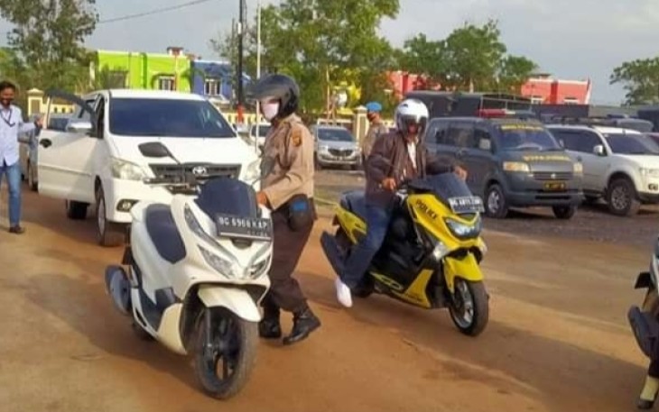 Polres OKI Cegah Penyebaran Covid-19