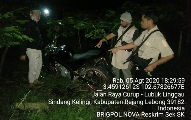 Motor Korban Ditemukan Polisi di Kebun Kopi