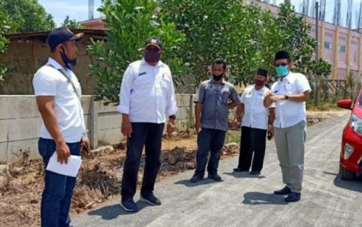Plt Kadis PUPR Kota Bengkulu Noprisman Melakukan Pemantauan 