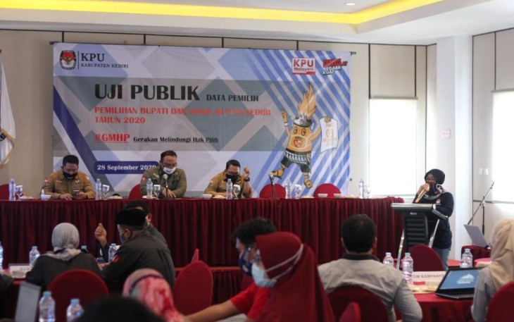 KPU Kediri Uji Publik Data Pemilih Pada Pilkada Serentak 2020
