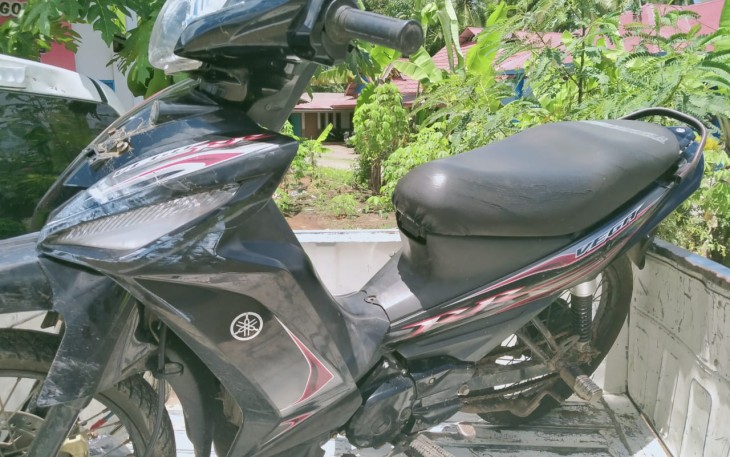 Pengendara Motor Alami Laka Tunggal