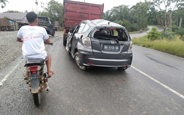 Kondisi Mobil Usai Masuk Jurang 
