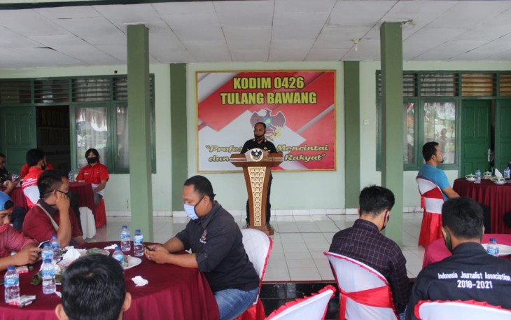 Kodim 0426/Tulangbawang Coffee Morning Bersama Insan Pers