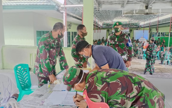 Kodim 1417/ Kendari Laksanakan Tes Urine dan Penyuluhan P4GN
