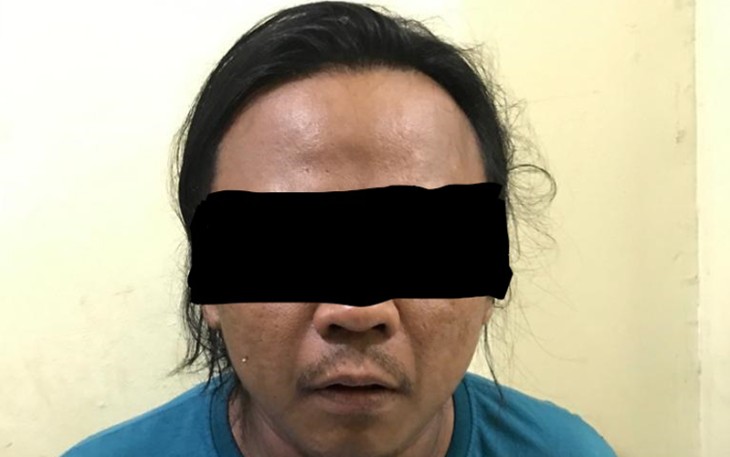 Tersangka saat diamankan