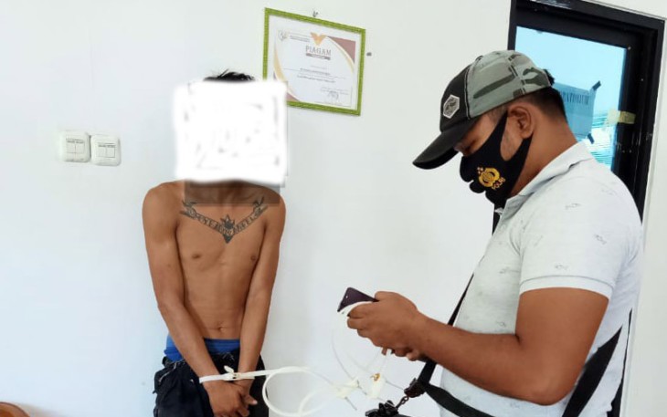 Terduga Pelaku Pencurian Besi Diamankan 